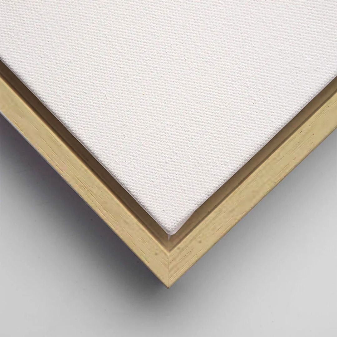 50х150 см - Италианска дървена рамка касета с подрамка, натурално дърво