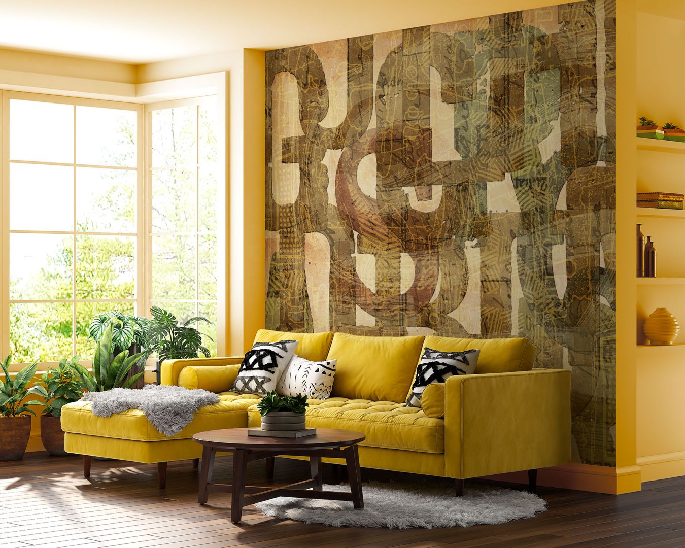 Дизайнерски тапет с букви