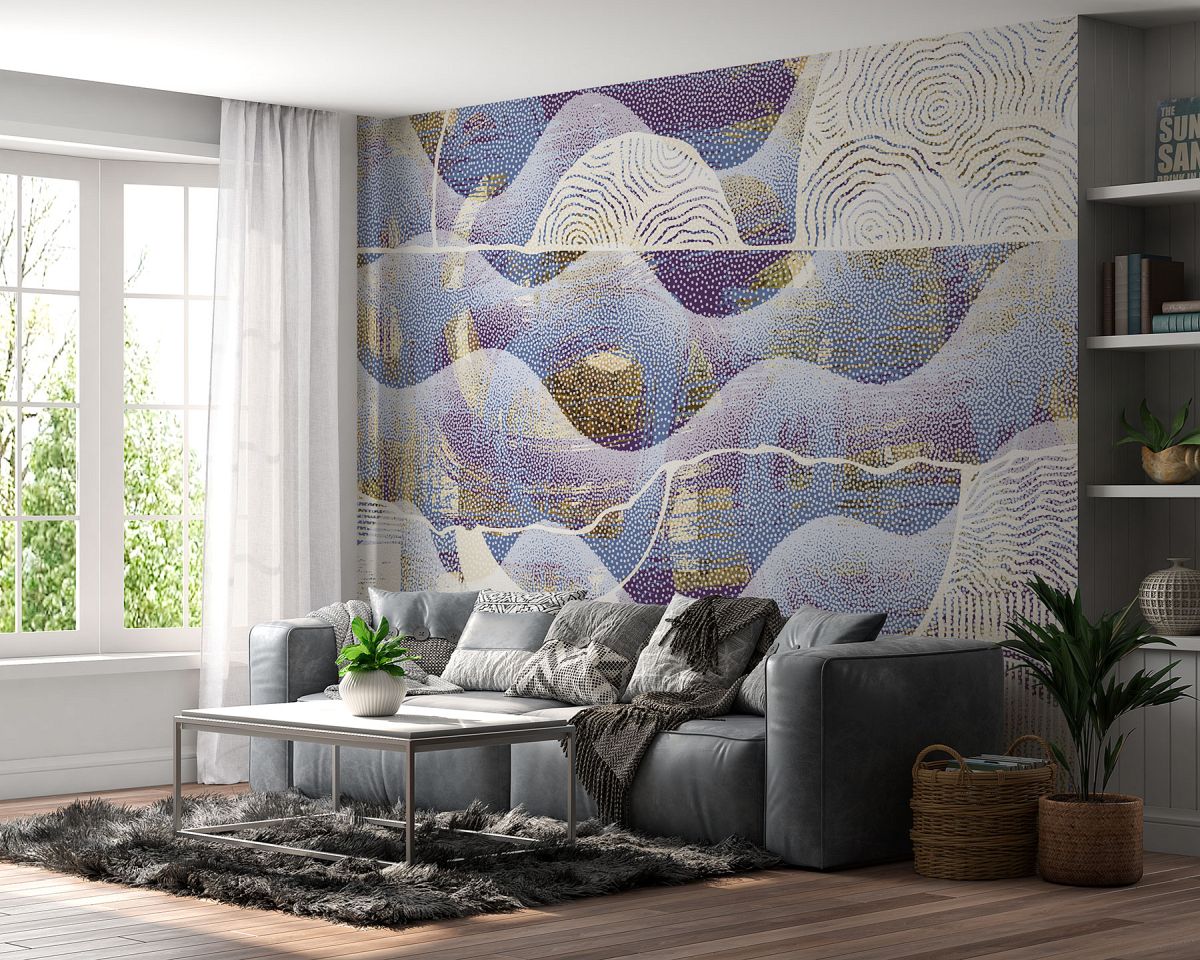 Арт тапет Морско вълнение с точки