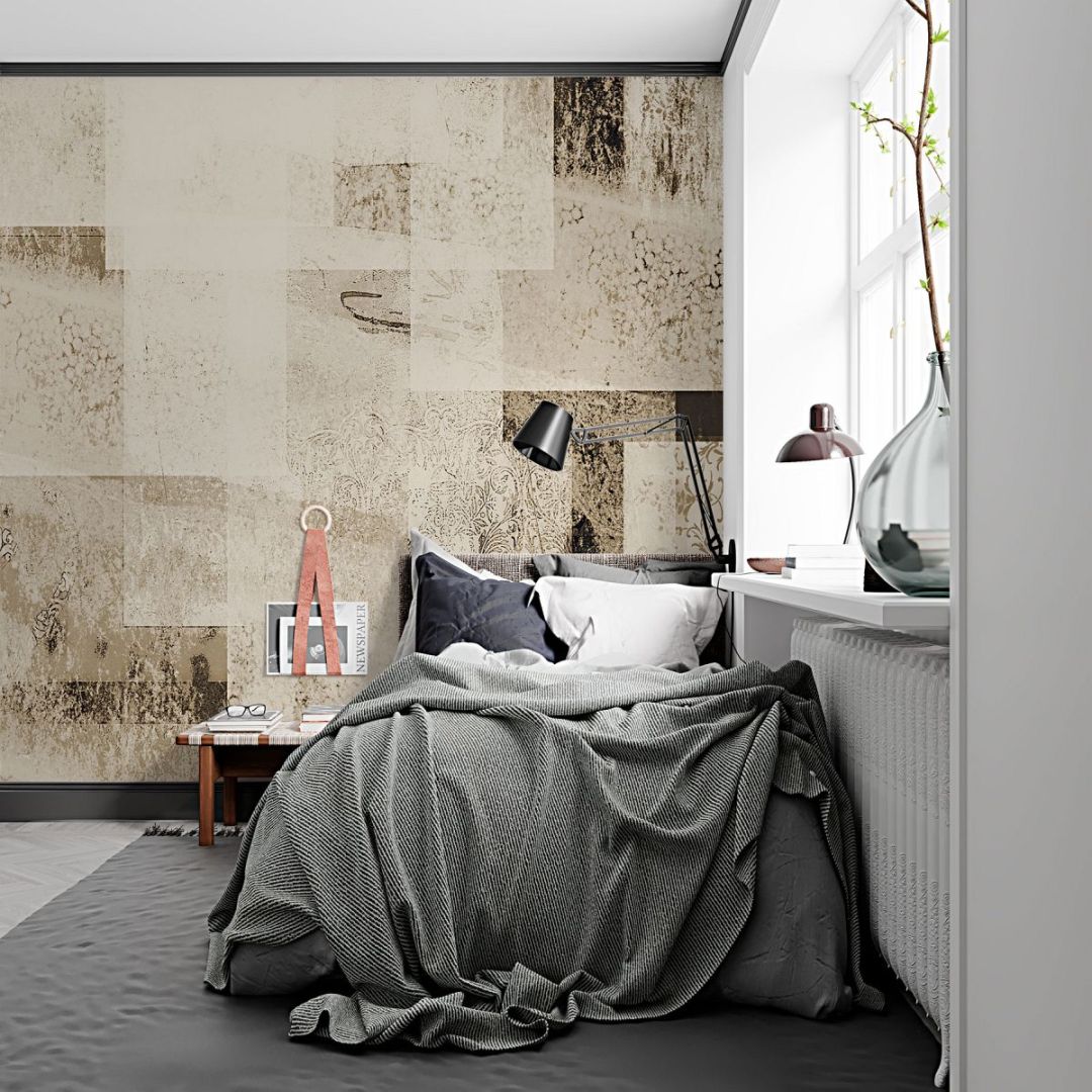 Дизайнерски тапет Текстура с цветя