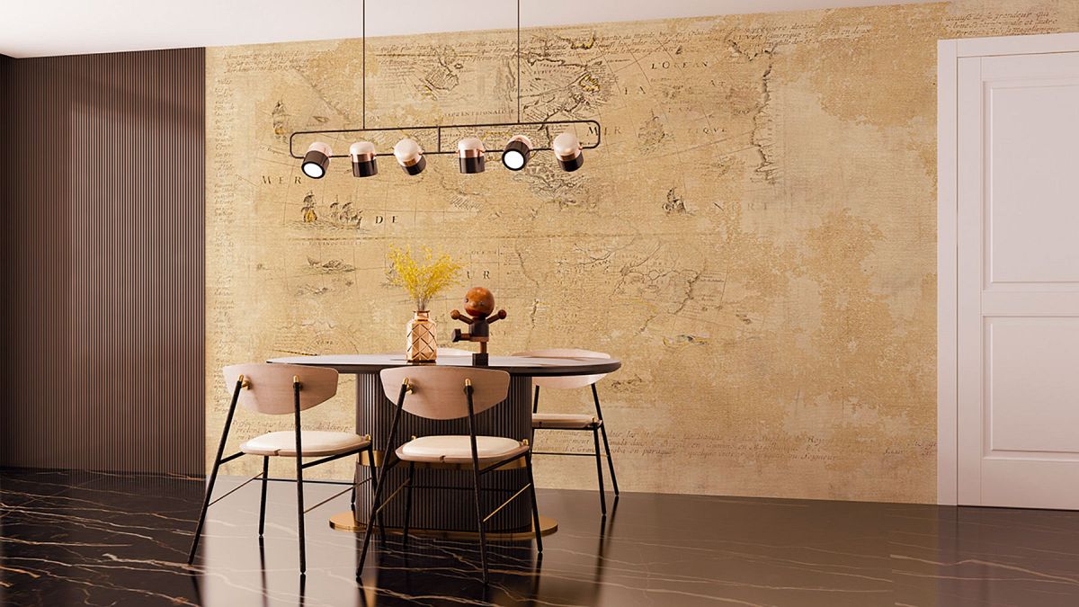 Тапет Антична карта на Света