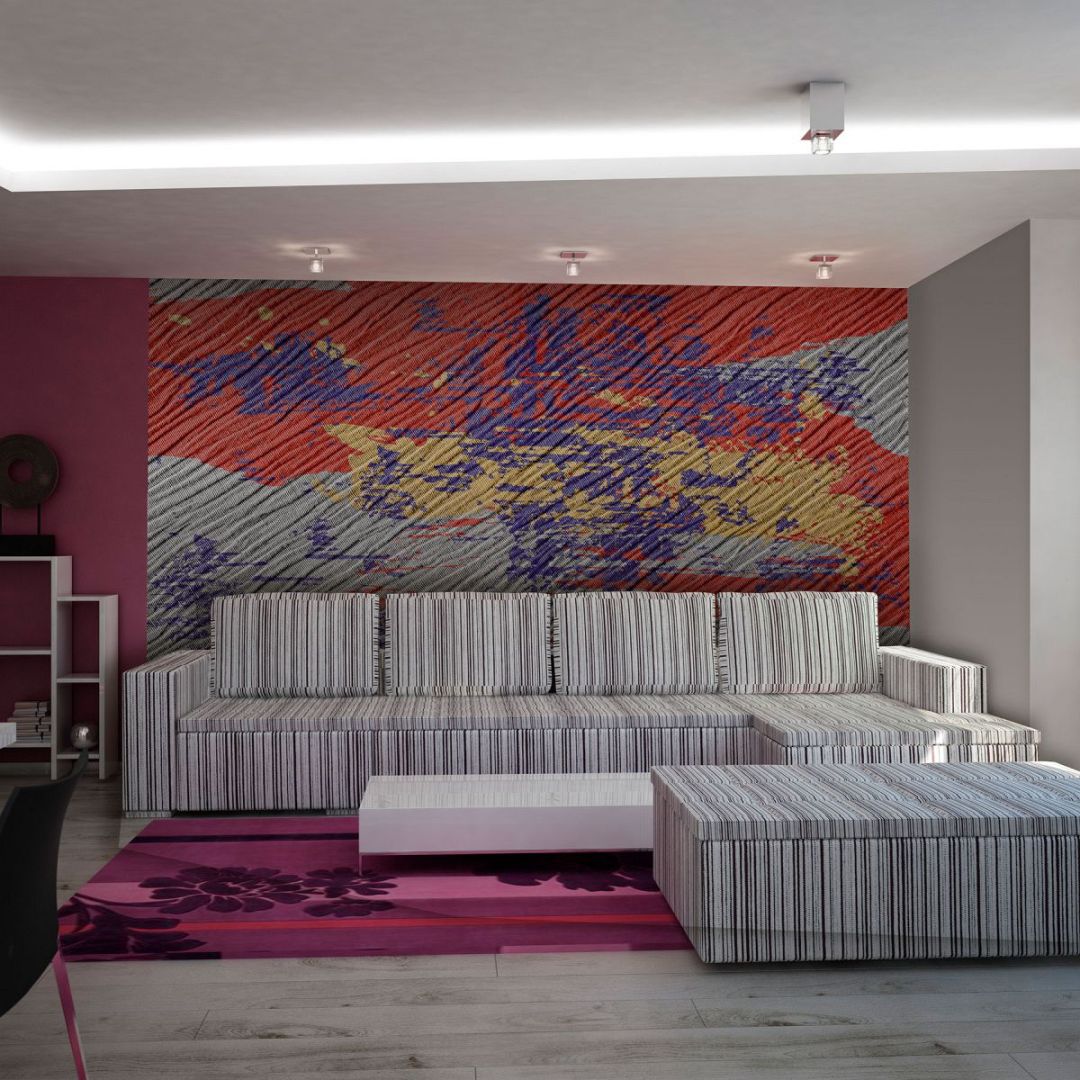 Дизайнерски тапет Абстрактни живописни четки