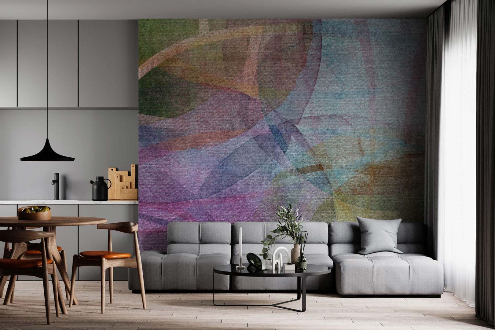 Дизайнерски тапет Флорална импресия