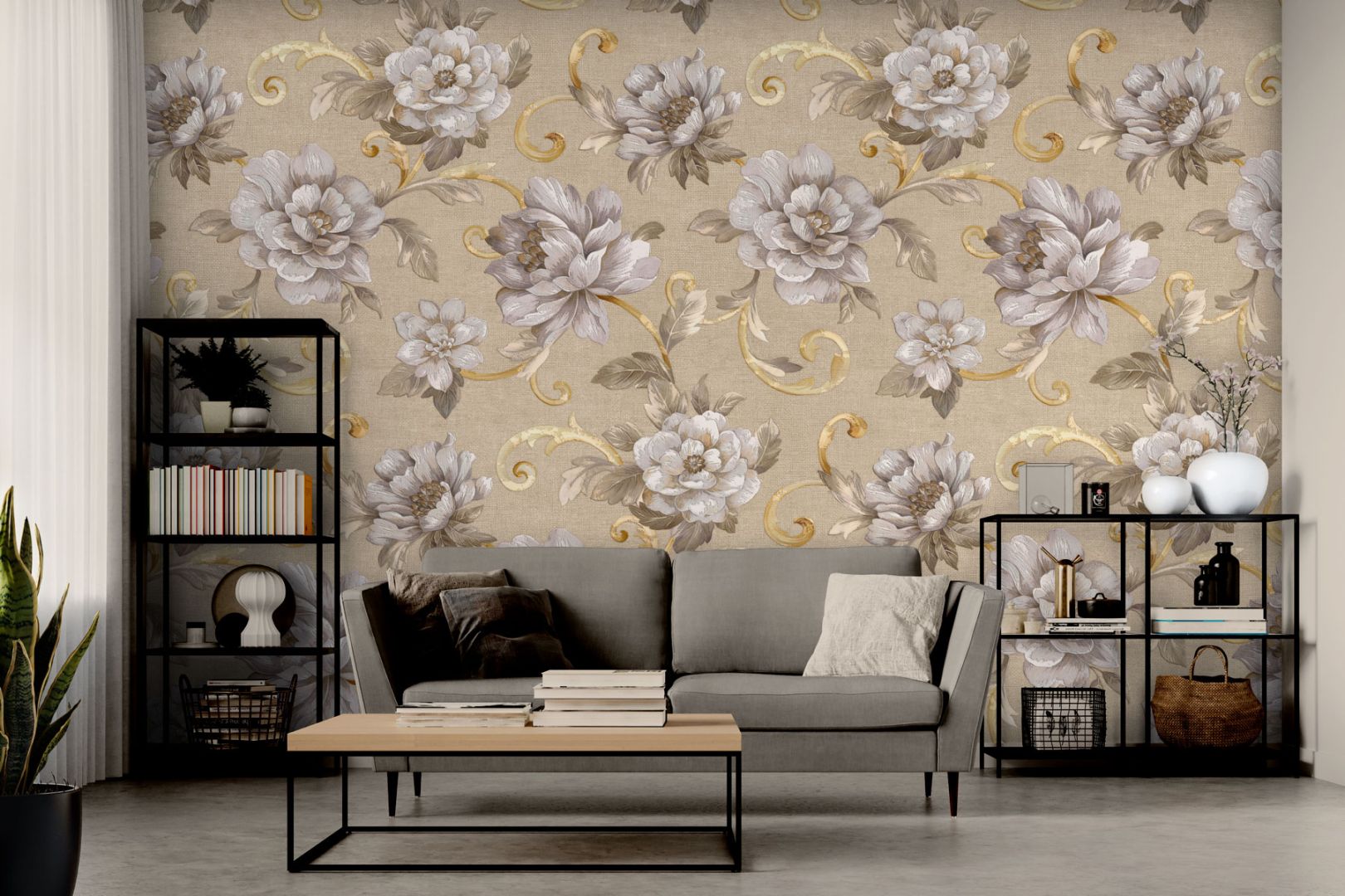 Тапет Романс с цветя