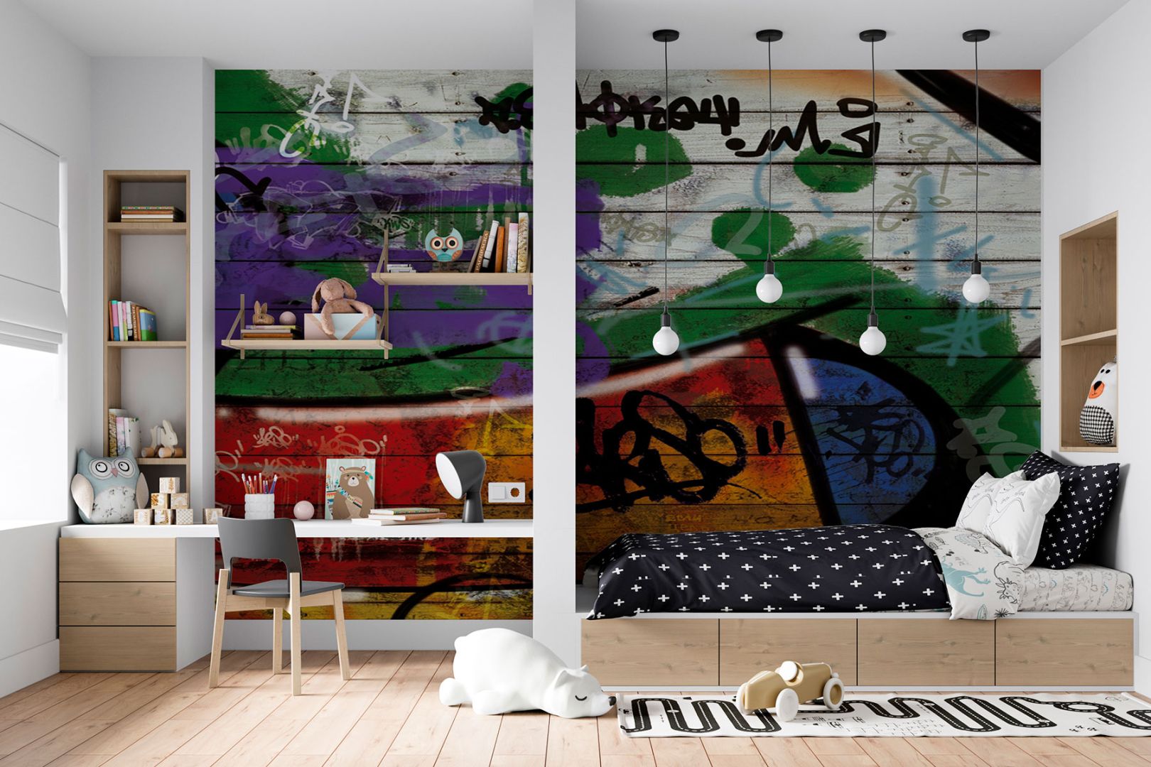 Тапет Стена с графити