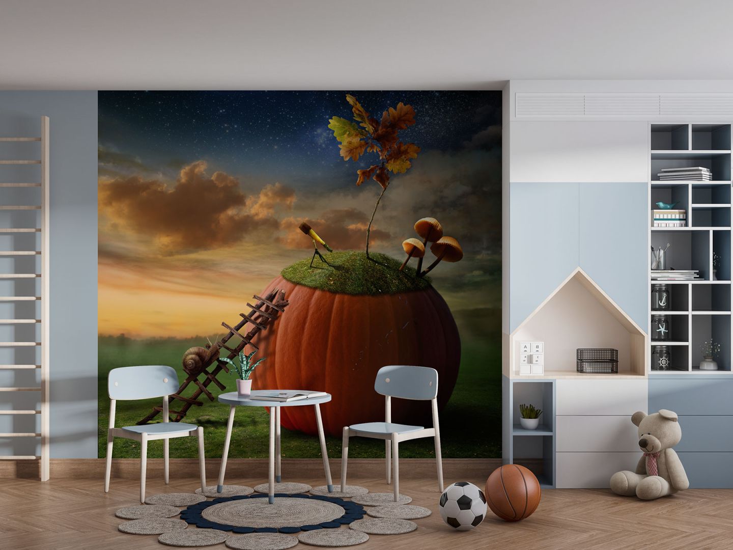 Тапет с Къщичка и охлюв