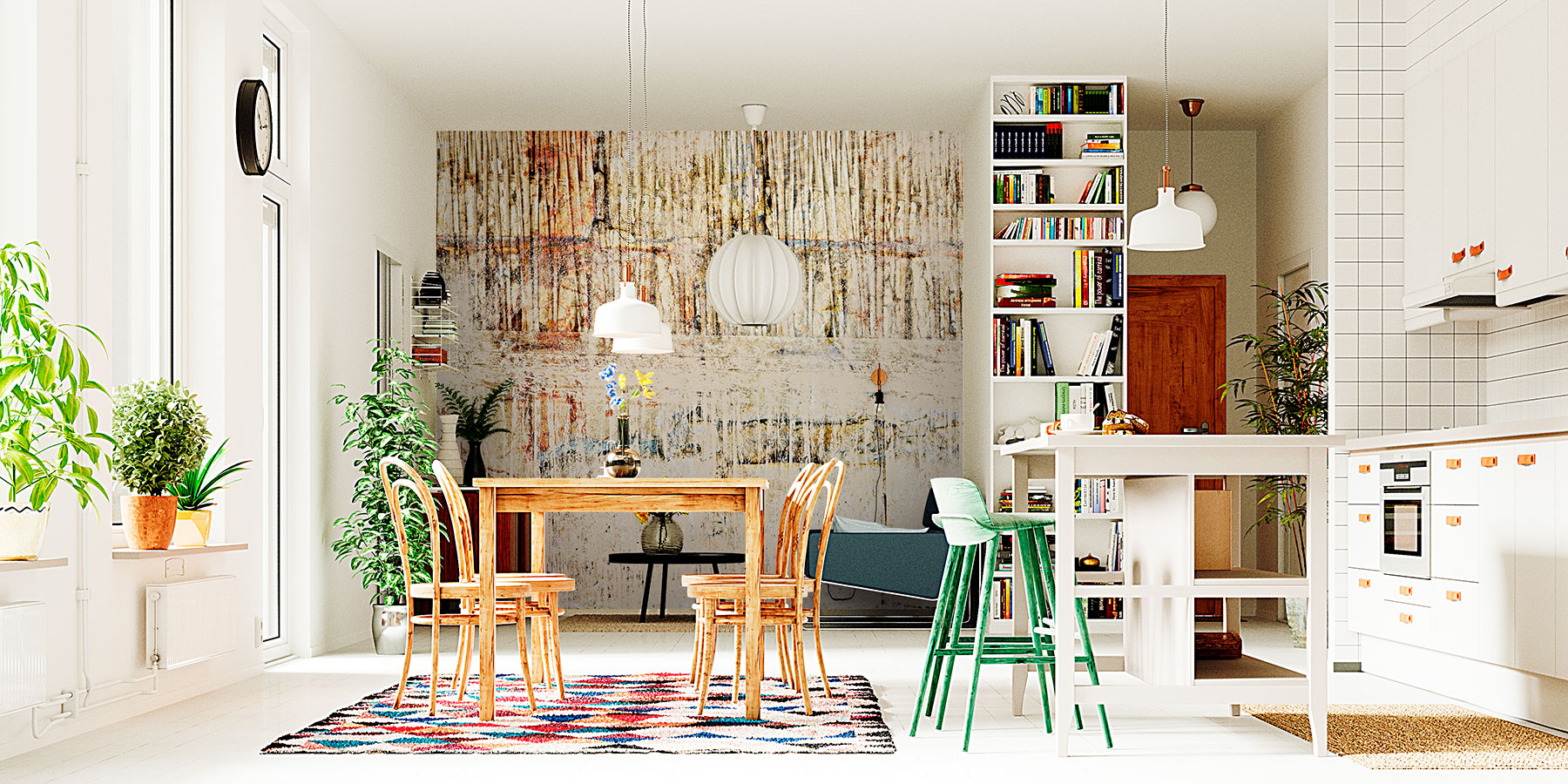 Тапет Стъбла на папур