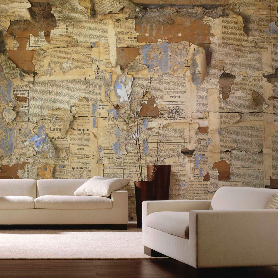 Тапет Колаж със стари вестници